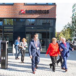 Eröffnung des Euref Campus' von MENNEKES in Berlin mit der ehemaligen Bundeskanzlerin Angela Merkel
