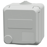 MENNEKES  Cepex-Wandsteckdose, lichtgrau 4807