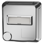 MENNEKES Presa da pannello Cepex con spazio per etichetta, bianco puro 4845ME