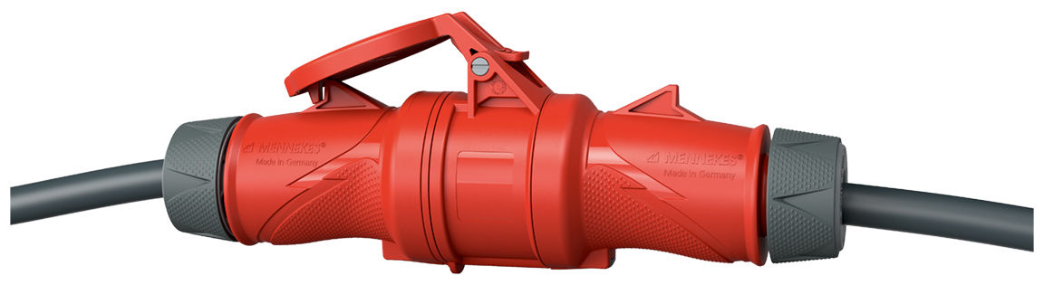 PowerTOP® Xtra Stecker von MENNEKES im gesteckten Zustand