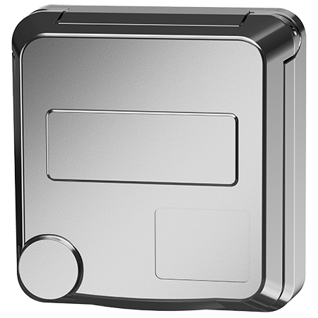 MENNEKES Presa da pannello Cepex con contatto di terra, bianco alluminio 4504